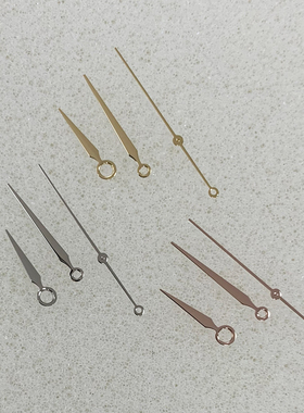 菱形指针金色玫色银色蓝色无夜光表针适装日本NH35/364R/7S机芯