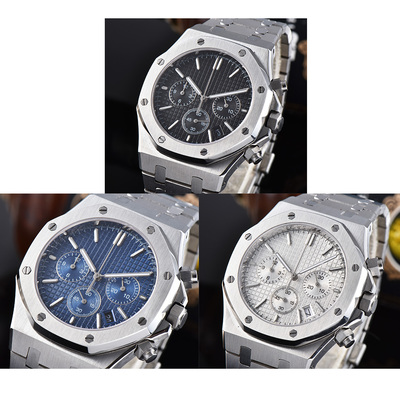 石英计时41mm日本机芯精钢表壳