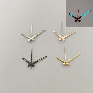 手表配件指针冰蓝夜光 日志表针 银色金色玫色黑色装NH35/36机芯