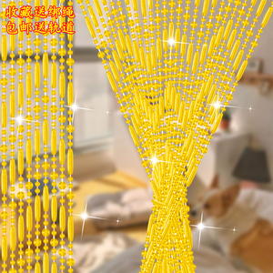 珠链塑料防蚊门帘隔断帘卧室家用新款客厅风水帘子卫生间网红珠帘