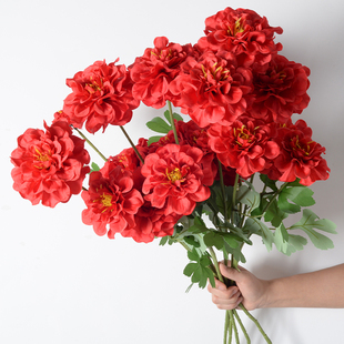 仿真花天竺葵婚庆婚礼酒店装饰摆件拍照摄影道具仿真花束假花摆设