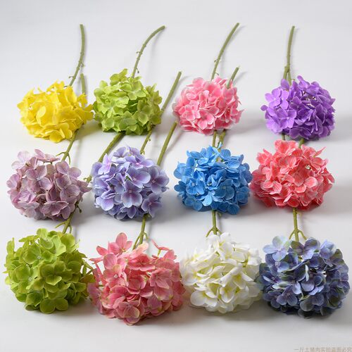 仿真花绣球花3D手感装饰仿真花束