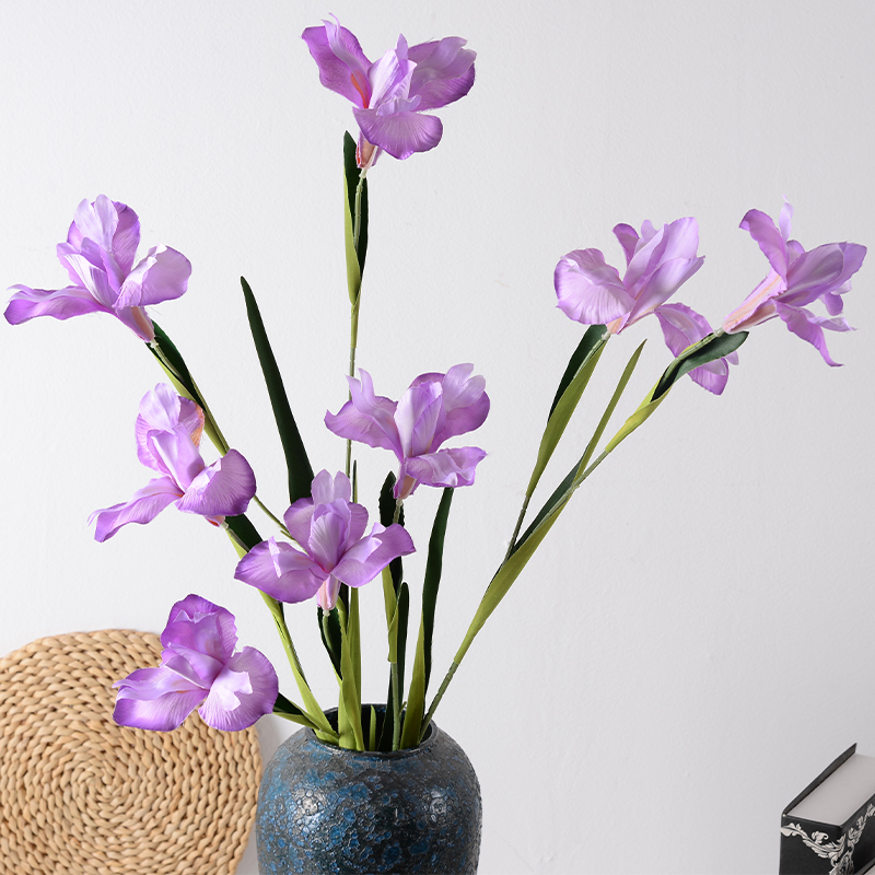 仿真花假花摆设鸢尾花束装饰道具