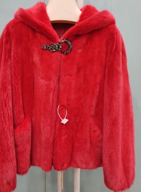 红色夹克帽 时尚潮流女装SP1442