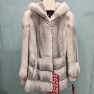 SP1847 潮流女装 十字貂ab帽 时尚