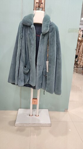 进口天鹅绒级别整貂母貂皮大衣十字貂染色斜插口袋SP4923