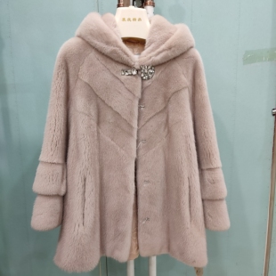 SP1229 潮流女装 水粉色帽款 时尚