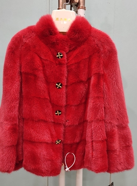 红色横排立领 时尚潮流女装SP0966