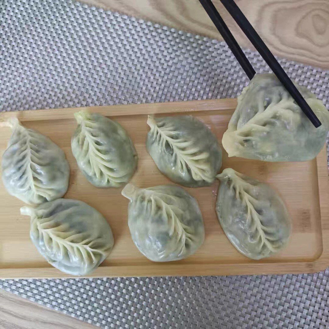 海鲜素馅无肉*长岛扇贝海菜包子8个*2盒+虾仁饺子12个*1盒 手工包
