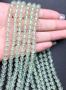 收藏级天然绿葡萄石三圈手链