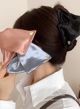 缎面贝抓夹女高级感气质大号发夹