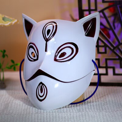 new火影漩涡面麻面具头套火影cos道具鸣人带土拍摄忍者变装演出