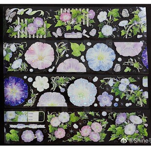 【祈鸟】shine 朝露颜立体虹光PET透明5.8cmX100cm