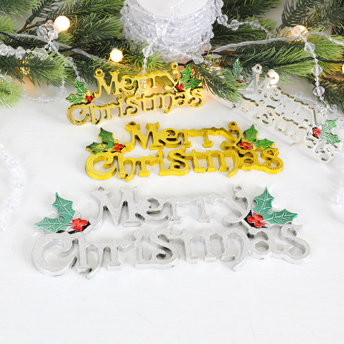 圣诞字母牌小挂件发光圣诞树