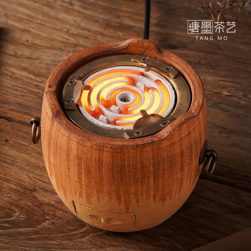炭炉煮茶电陶炉柴烧碳炉电热丝双用炉小火炉风炉明火煮茶器烧水壶
