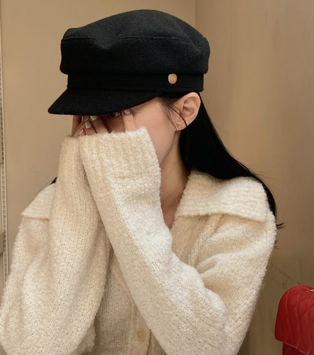 monana韩国同款报童帽博主款帽子