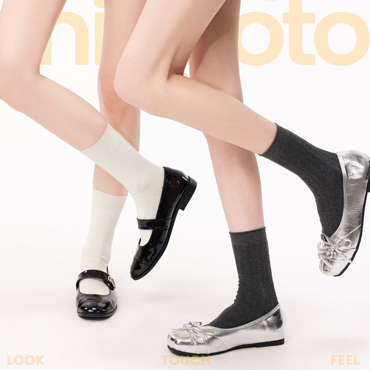 韩系ins风袜子女款复古麻花白色堆堆袜秋冬显瘦中筒袜搭配小皮鞋