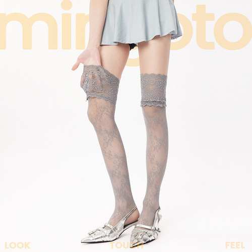 日系lolita性感过膝蕾丝丝袜女