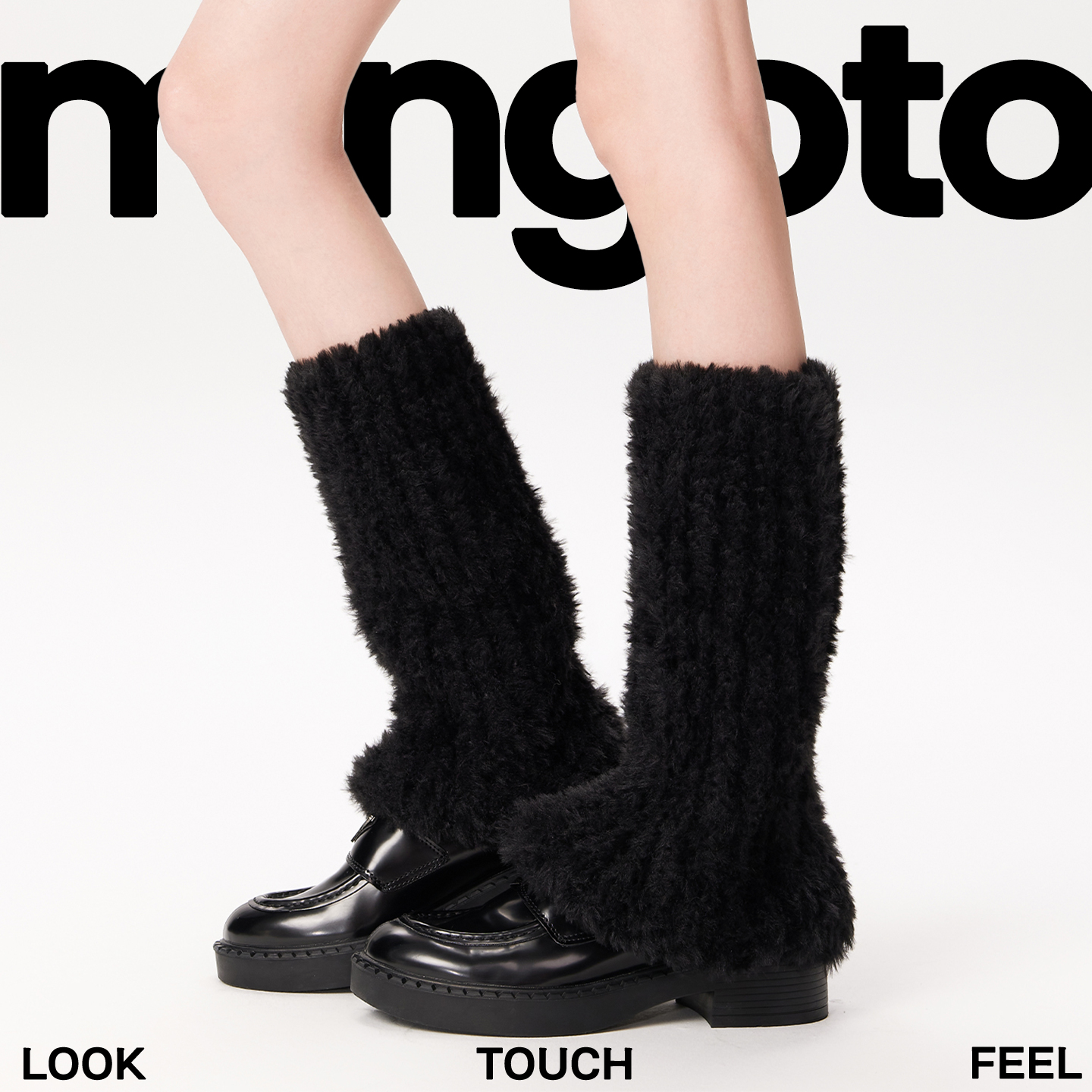 黑色高级感外穿时髦保暖腿套女