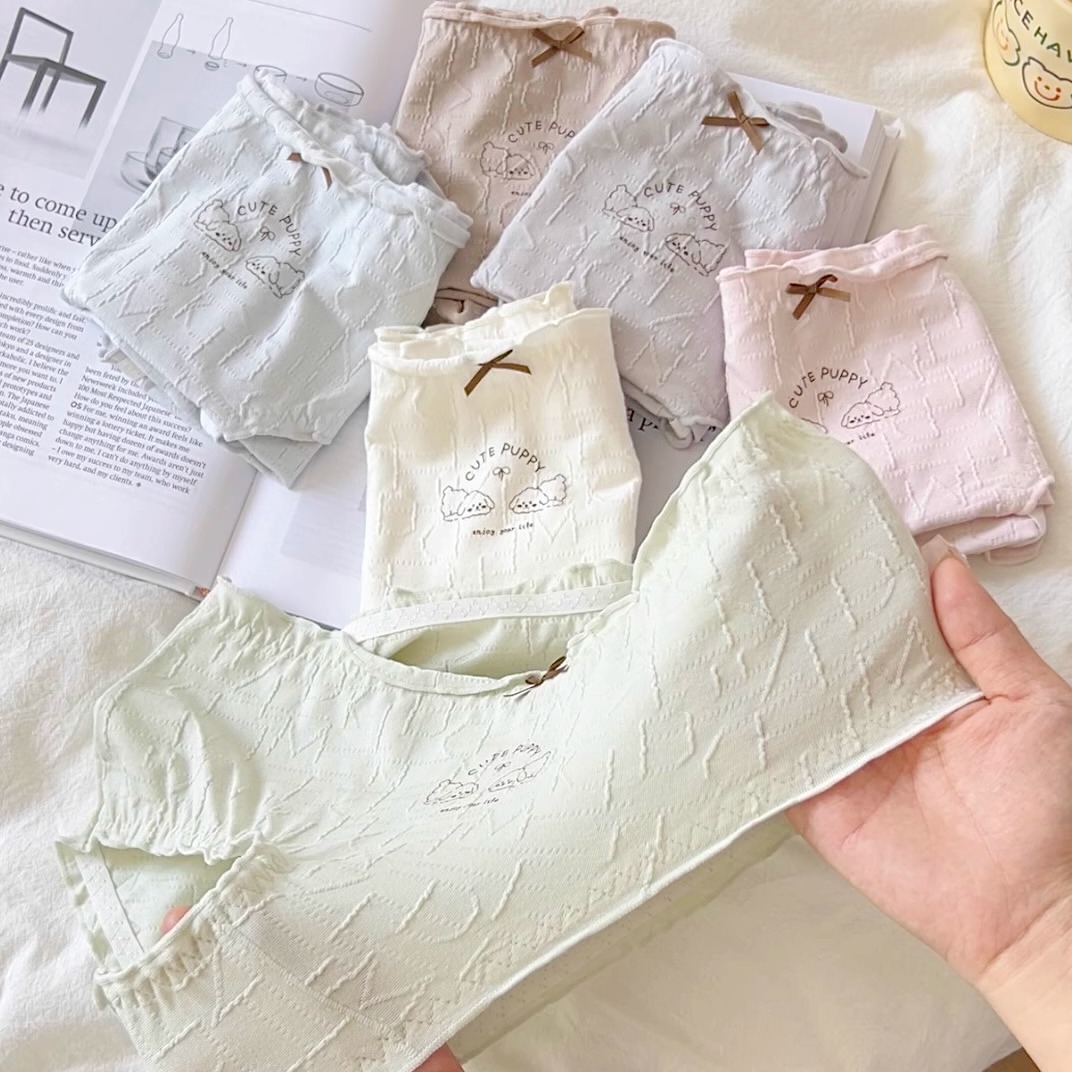 奶盖泰迪犬棉柔女士内裤柔软