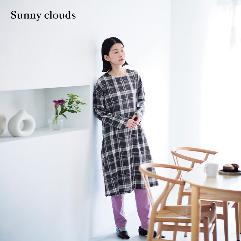 经典格子连衣裙日系百搭女