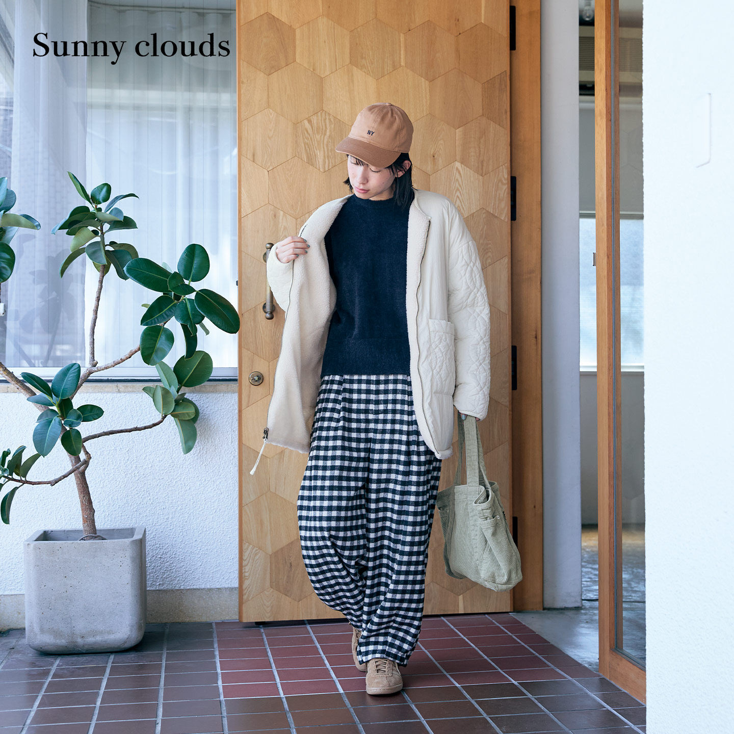 女式正反两穿摇粒绒绗缝夹棉外套