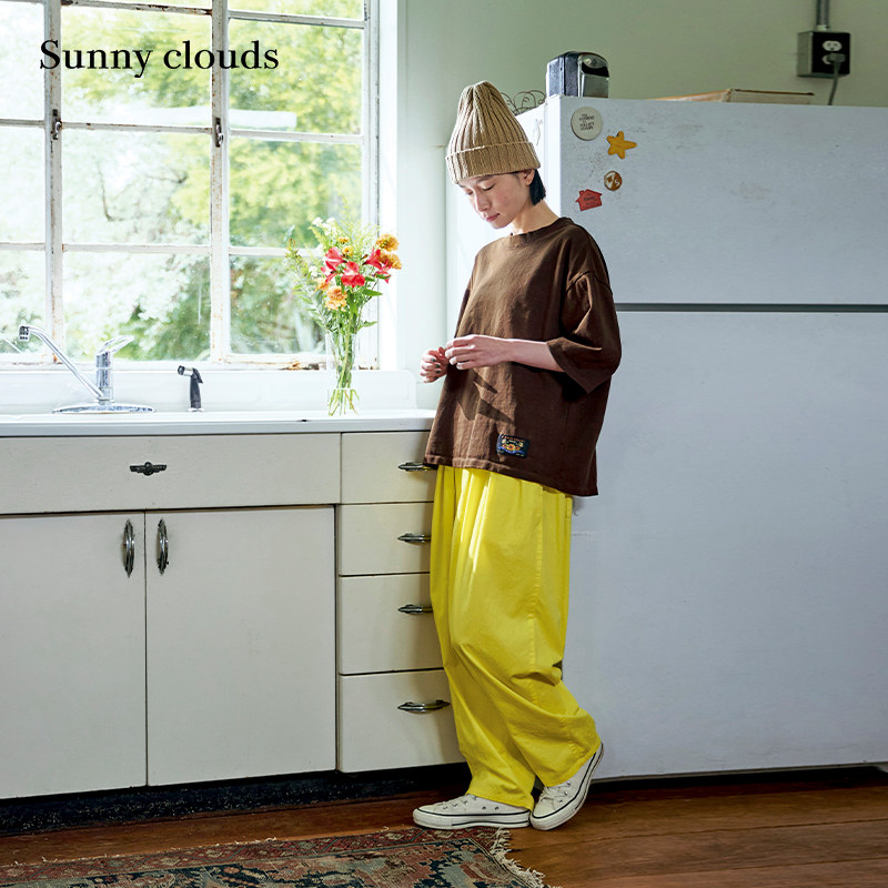 春季新品 桑妮库拉/Sunny clouds 女式纯棉宽松气球裤（黄）,女装/女士精品,休闲裤,淘宝优惠券,粉丝福利购,淘宝优惠卷