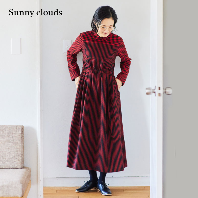 Sunnyclouds女式纯棉连衣裙