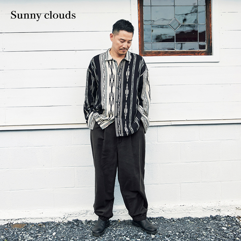桑妮库拉/Sunny clouds 男式纯棉衬衫百搭打底上衣宽松