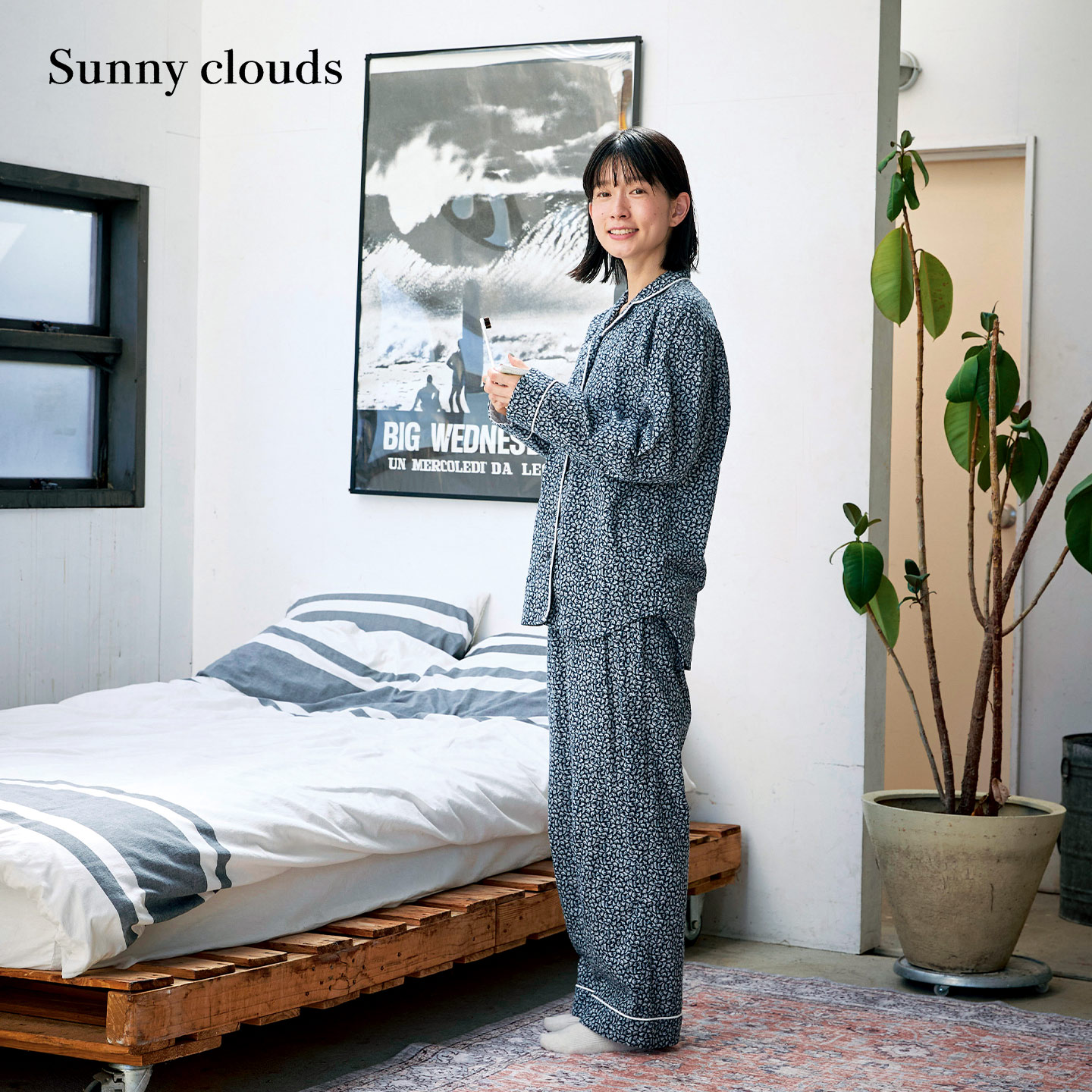 冬季新品印花家居裤女