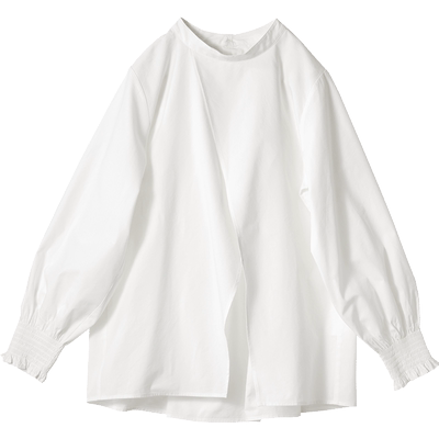 Sunnyclouds女式棉混白色罩衫