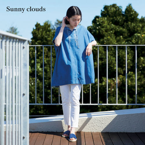 Sunnyclouds女式棉混九分紧腿裤