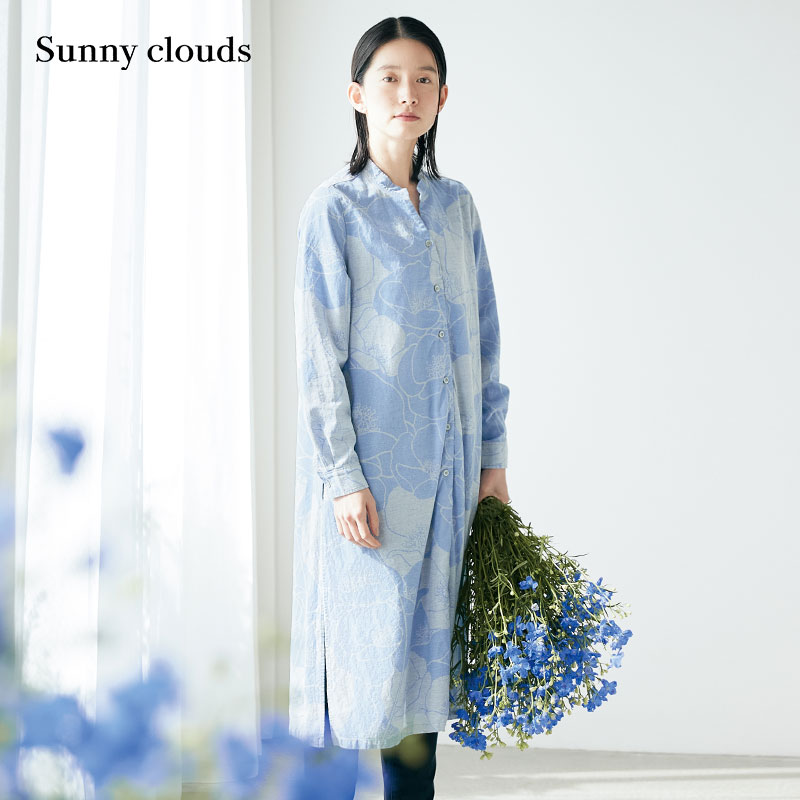 Sunnyclouds女式纯棉印花衬衫