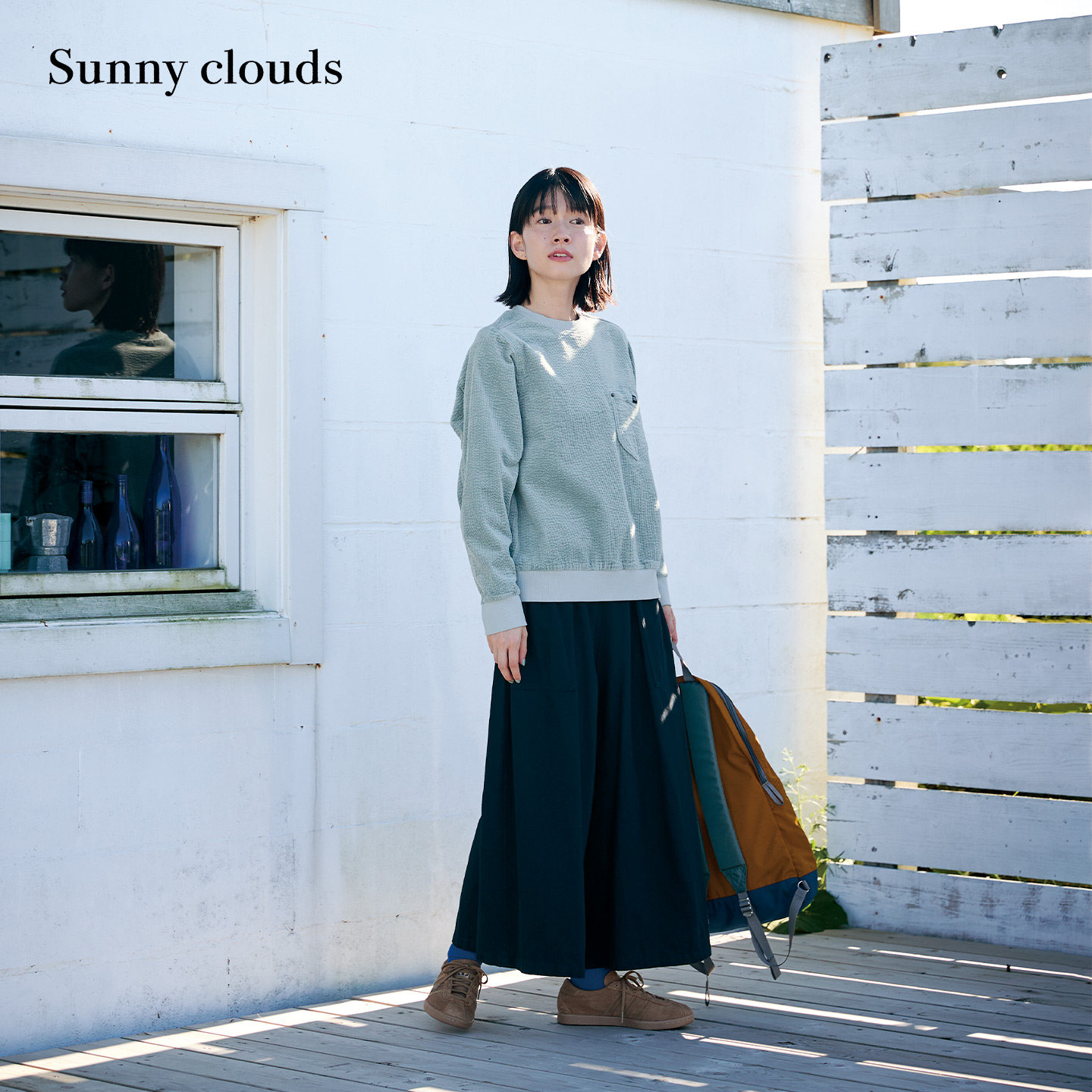 女式棉混弹力灯芯绒卫衣薄荷绿