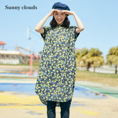 Sunny clouds 女式 桑妮库拉 纯棉连肩袖 柠檬印花连衣裙