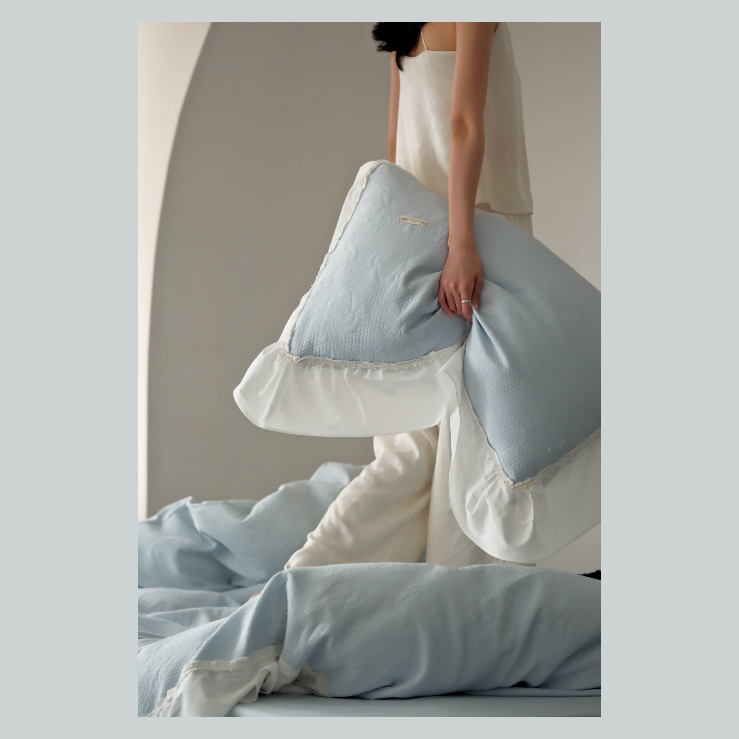 床单款四件套全棉法式提花