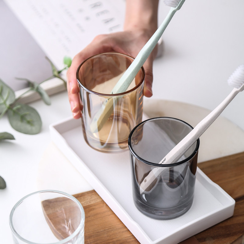 北欧风漱口杯酒店客房宾馆加厚耐热钢化玻璃洗漱杯水杯茶杯定制,家庭/个人清洁工具,洗漱杯,淘宝优惠券,粉丝福利购,淘宝优惠卷