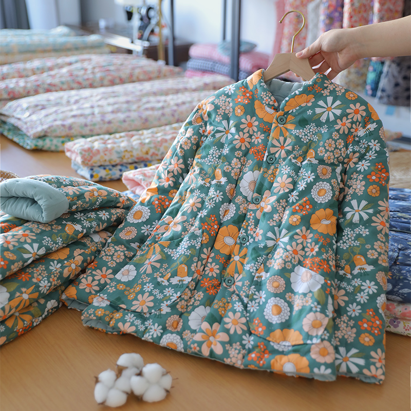 女士手工棉花套装内穿棉衣冬季