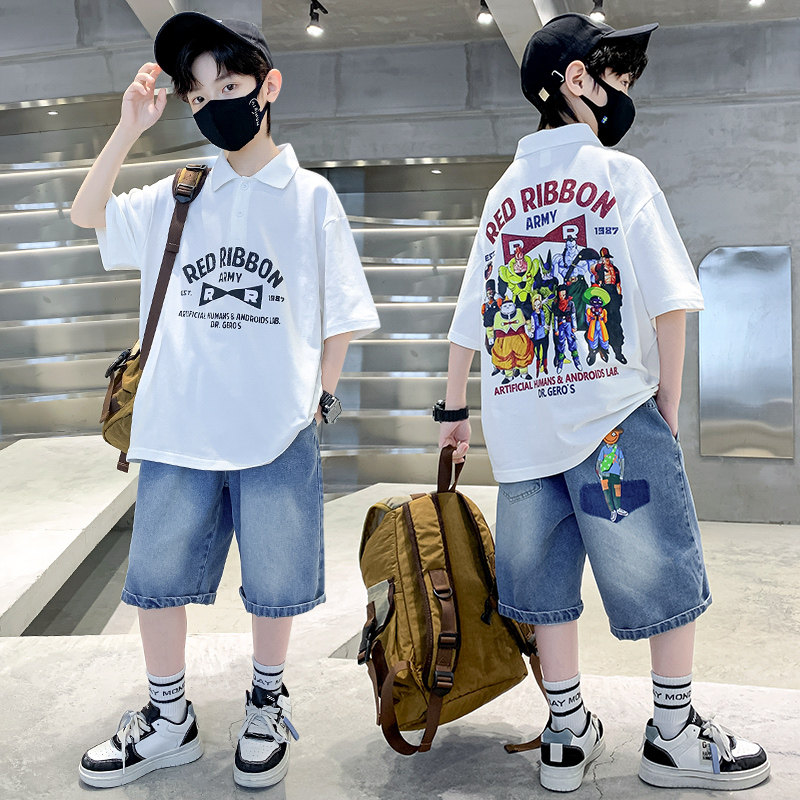 儿童装男童夏装套装2026新款中大