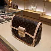 法国LV GM老花达芙妮手提单肩包斜挎包 Soft 女包26新款 Dauphine