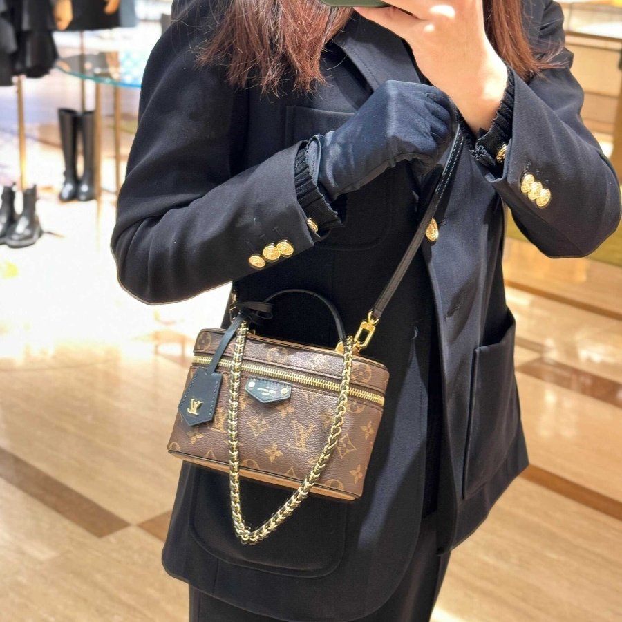 LV/女包盒子包手提化妆包链条包