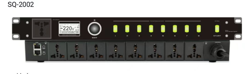 MKBS SQ-2002 专业电源时序器8路顺序控制器带滤波管理器插座
