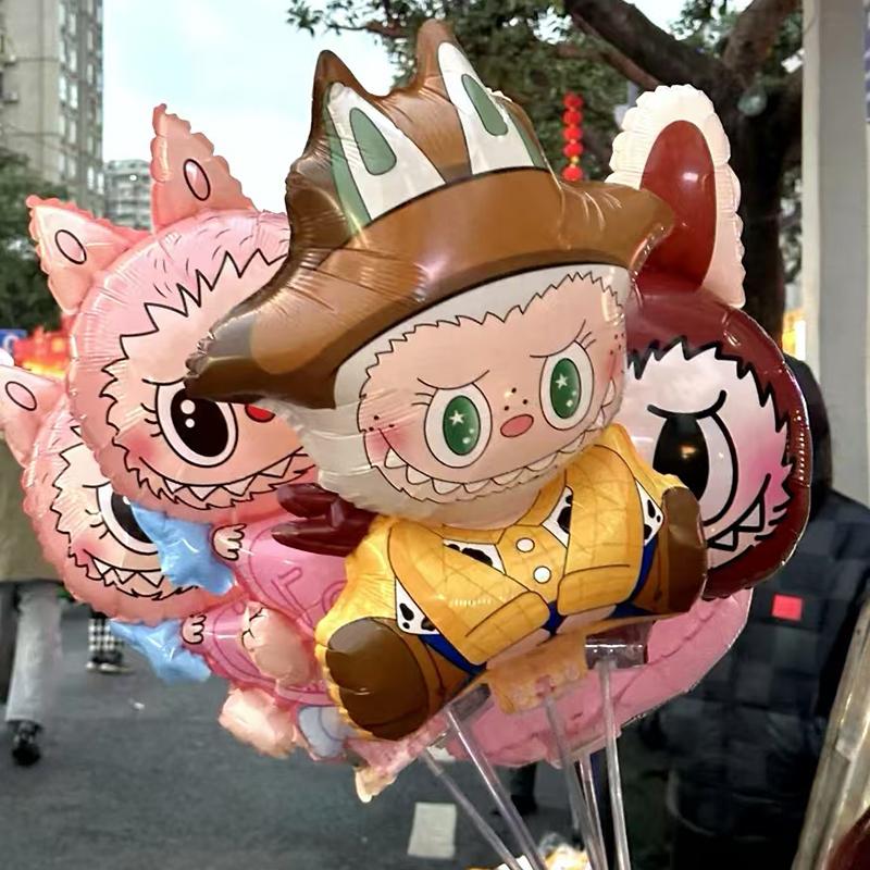 拉布布气球儿童主题派对生日布置