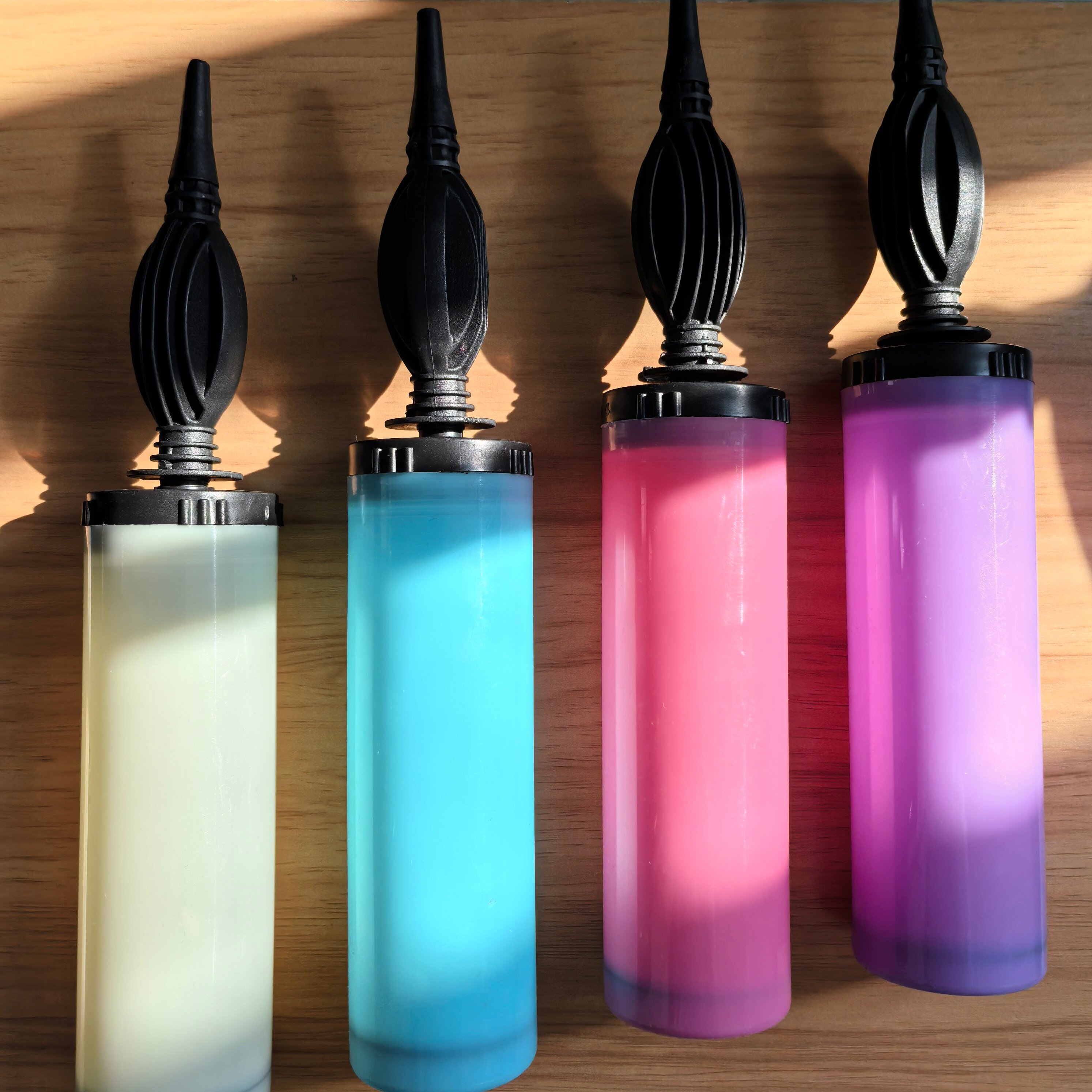 乳胶气球充气筒专用双向打气筒配件汽球充气用品经济实用手推脚踩