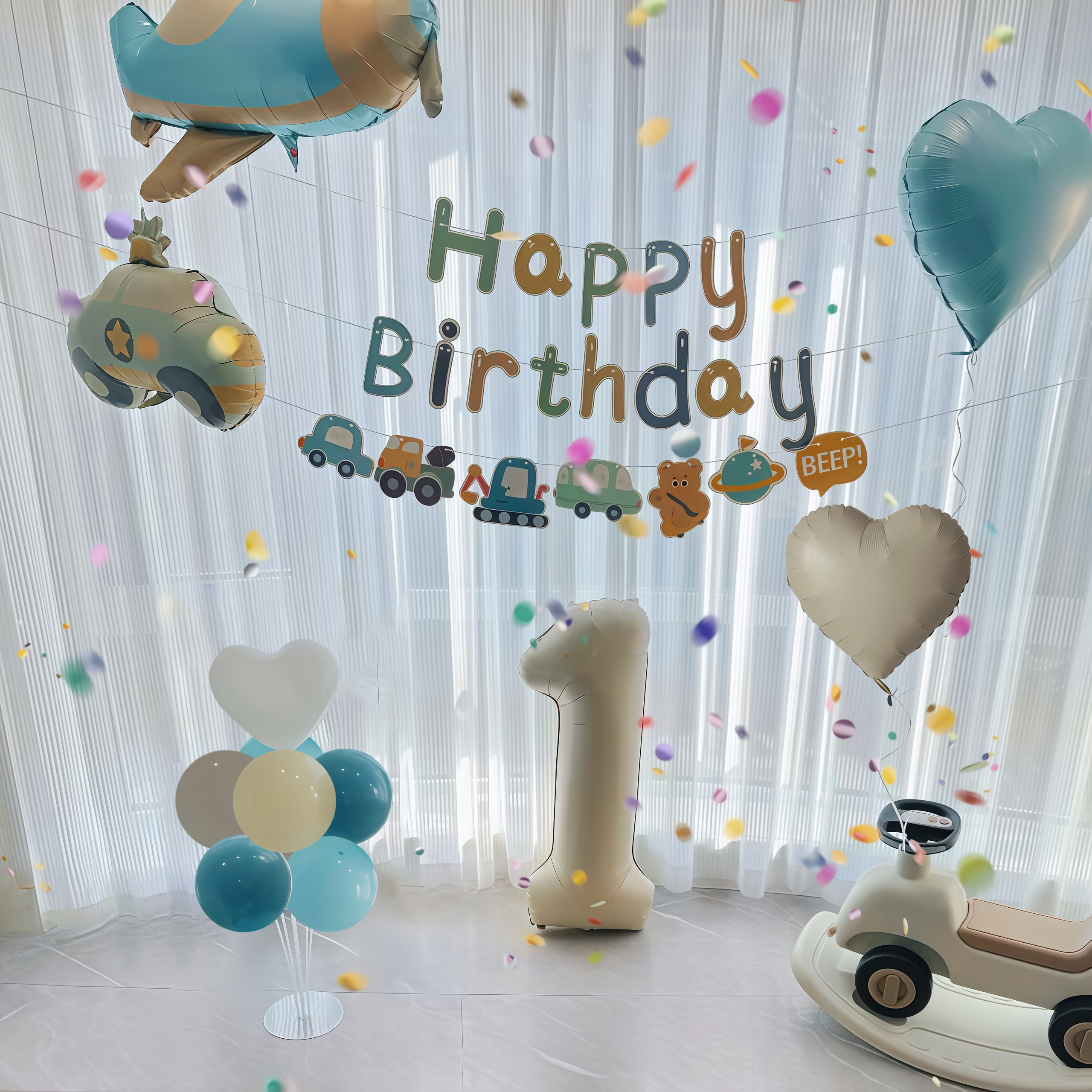 送气筒10米灯串备用气球