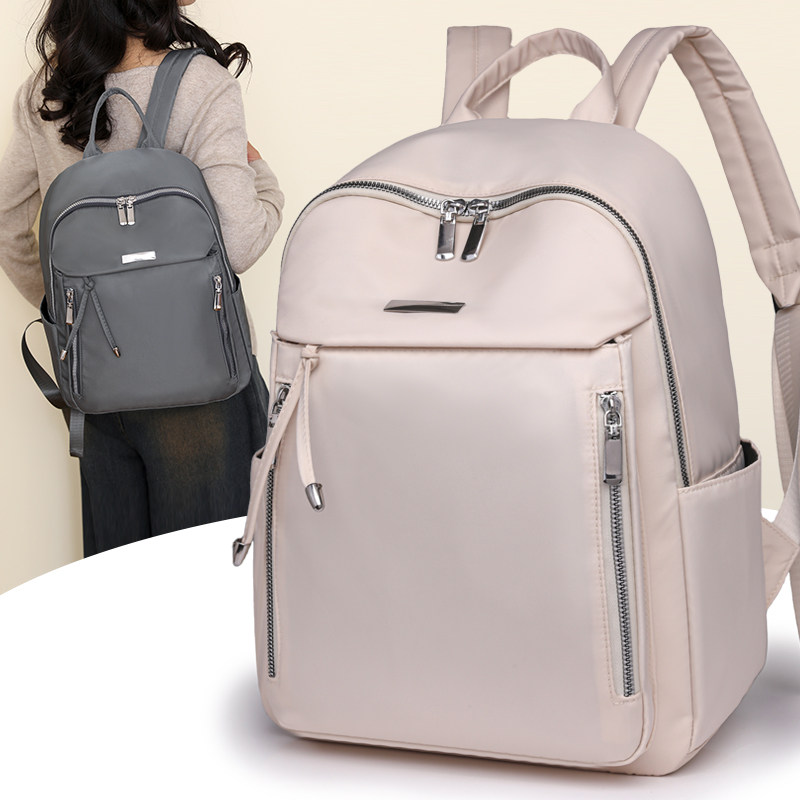 双肩包女2024新款时尚牛津布轻便旅行女士背包户外登山旅游书包包