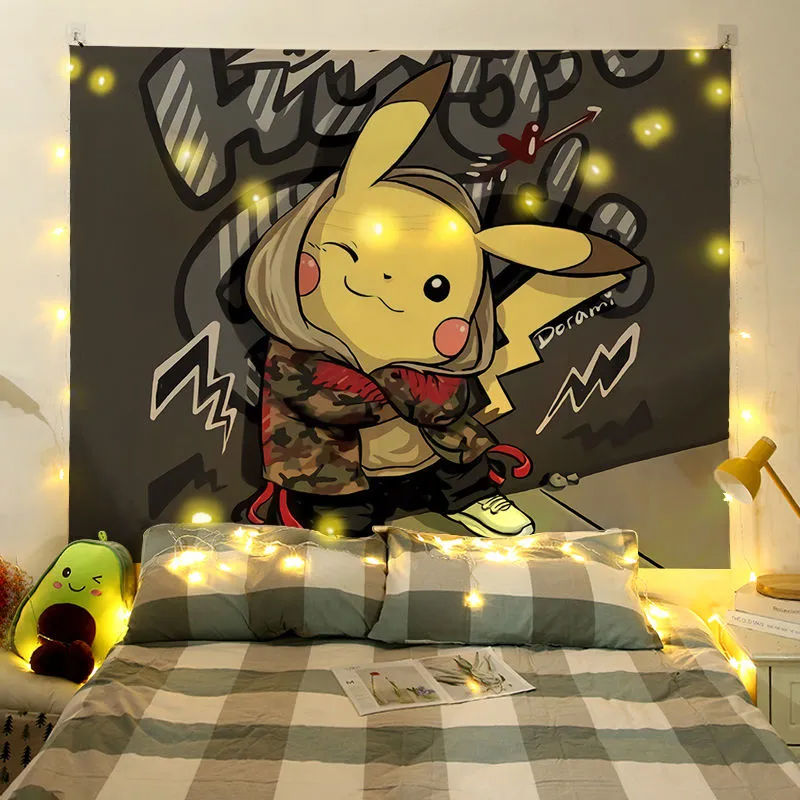 皮卡丘自粘贴宿舍墙贴画卡通动画