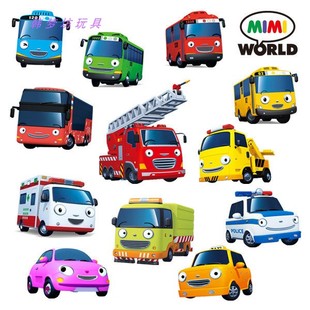 韩国太友公交车巴士儿童翻斗汽车过家家玩具男孩警车救护车运输车