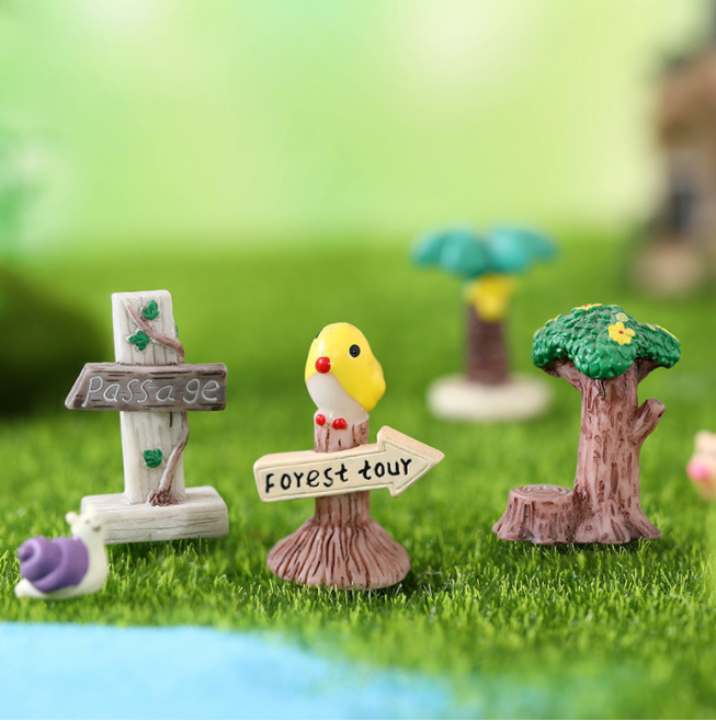 微景观多肉花插配件玩偶摆件