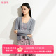 极简风V领针织开衫 雪歌26春款 女纽扣百搭显瘦上衣XL111010A381